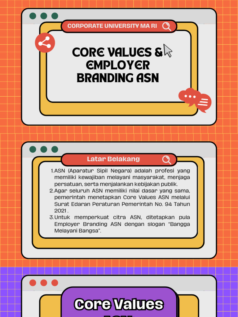 Core Values dan Branding ASN BerAKHLAK | PDF