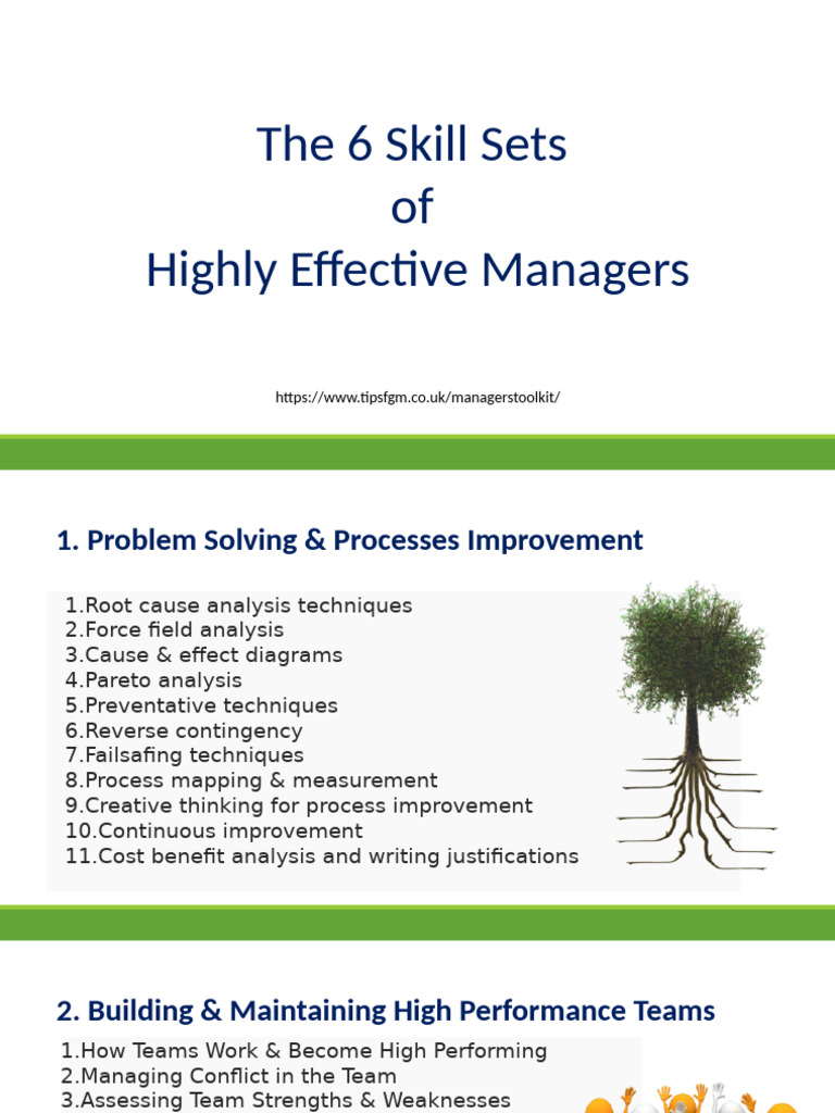 Essential Skills for Effective Managers | PDF | Leadership ...