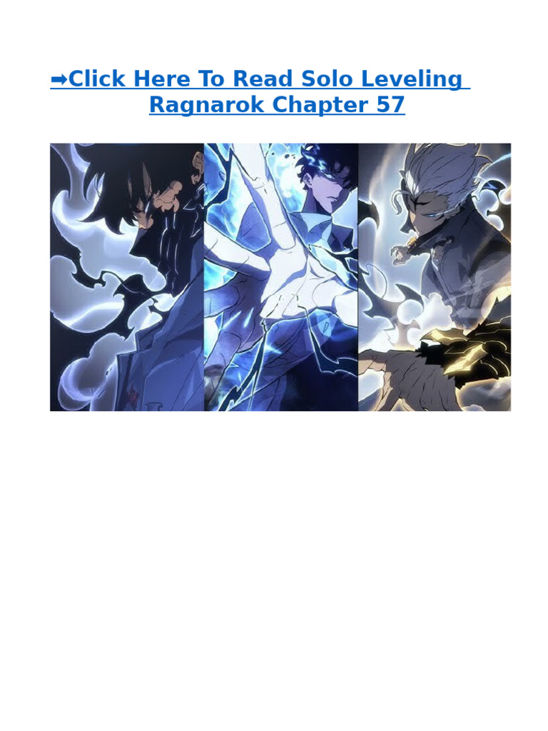 Solo Leveling Ragnarok Chapter 57 Manga (Read Now) in English