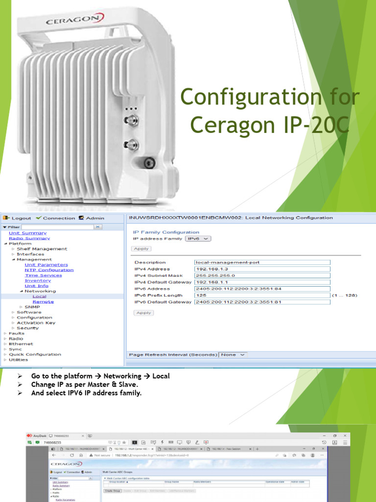 Ceragon Configuration | PDF | Computer Engineering | Data Transmission