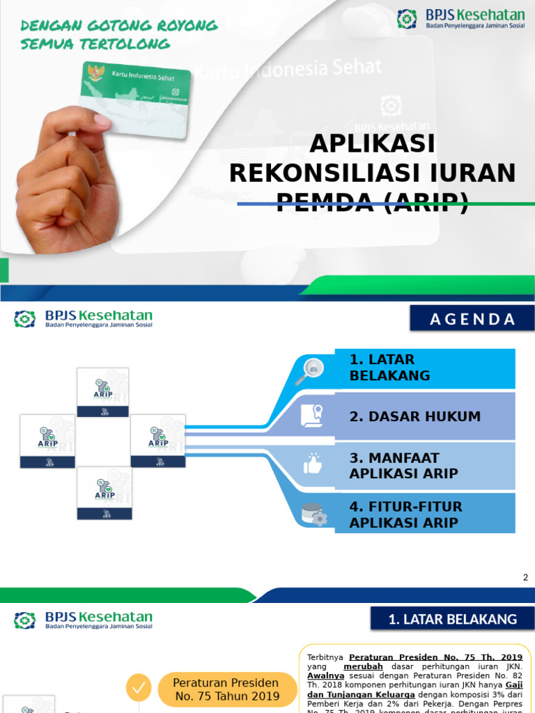 Aplikasi ARIP untuk Rekonsiliasi Iuran JKN | PDF