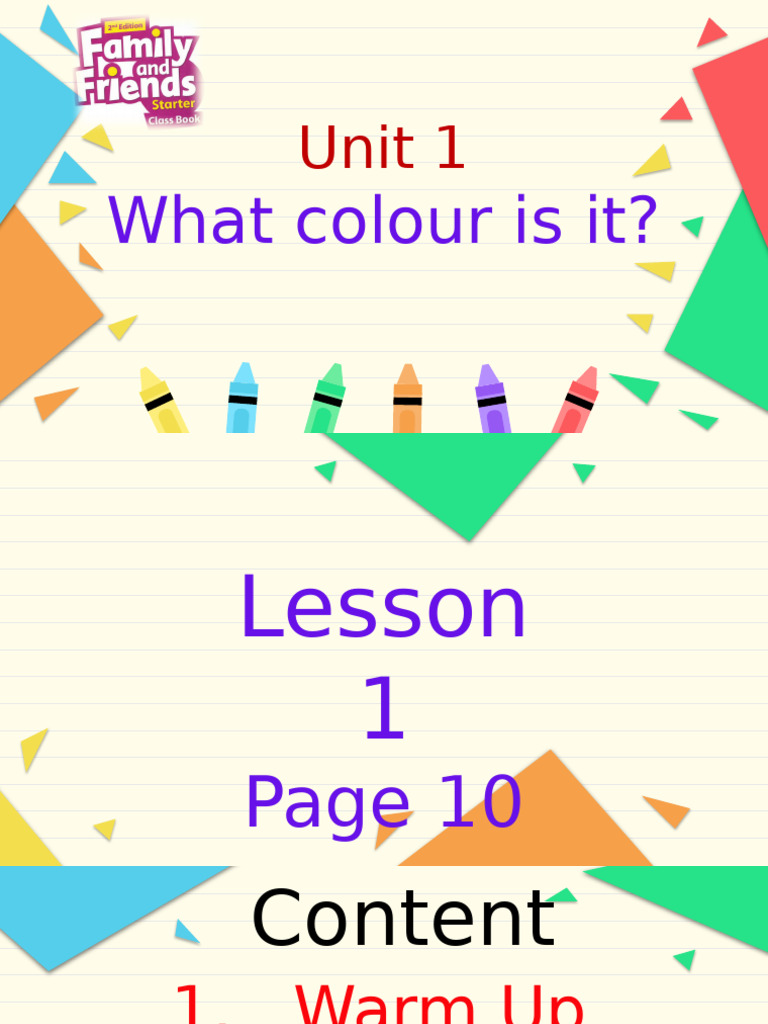 FF 2ed L Starter Unit 1 Lesson 1 | PDF