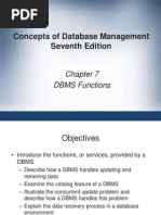 Concepts of Database Management Seventh Edition: DBMS Functions