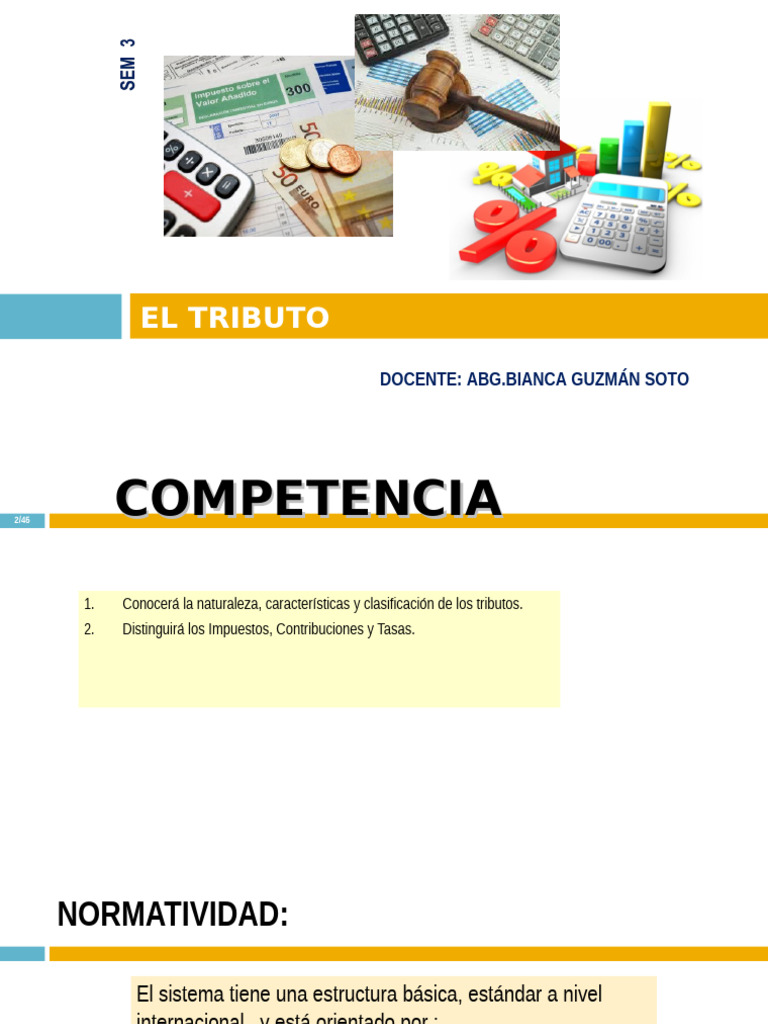 Sesión 03 - El Tributo-Ok | PDF | Impuestos | Dinero