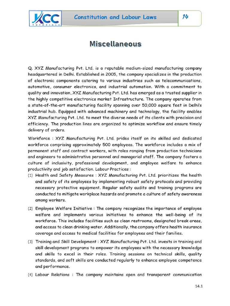 21. Miscellaneous (1) | PDF