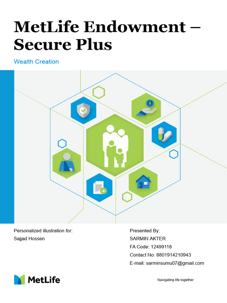 MetLife Endowment Secure Plus Proposal | PDF | Insurance | Medical ...