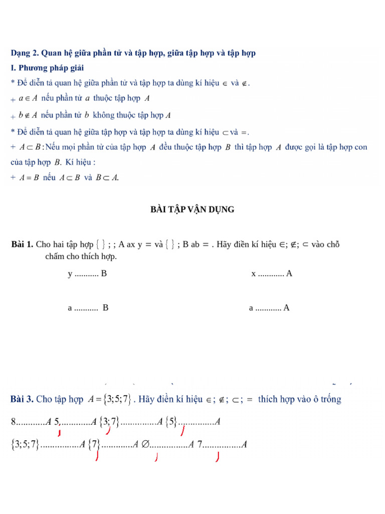 Bai Tap Tap Hop | PDF