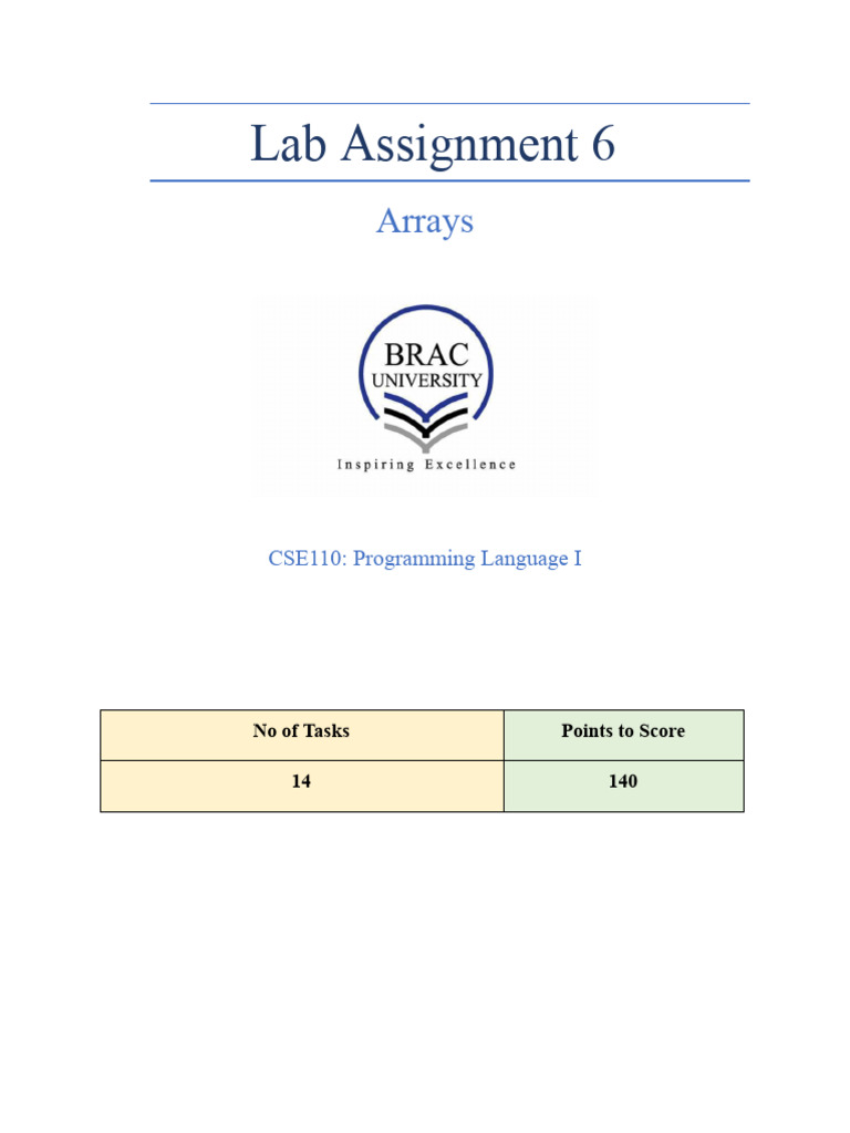 Java Array Manipulation Lab Tasks | PDF | Integer (Computer Science ...