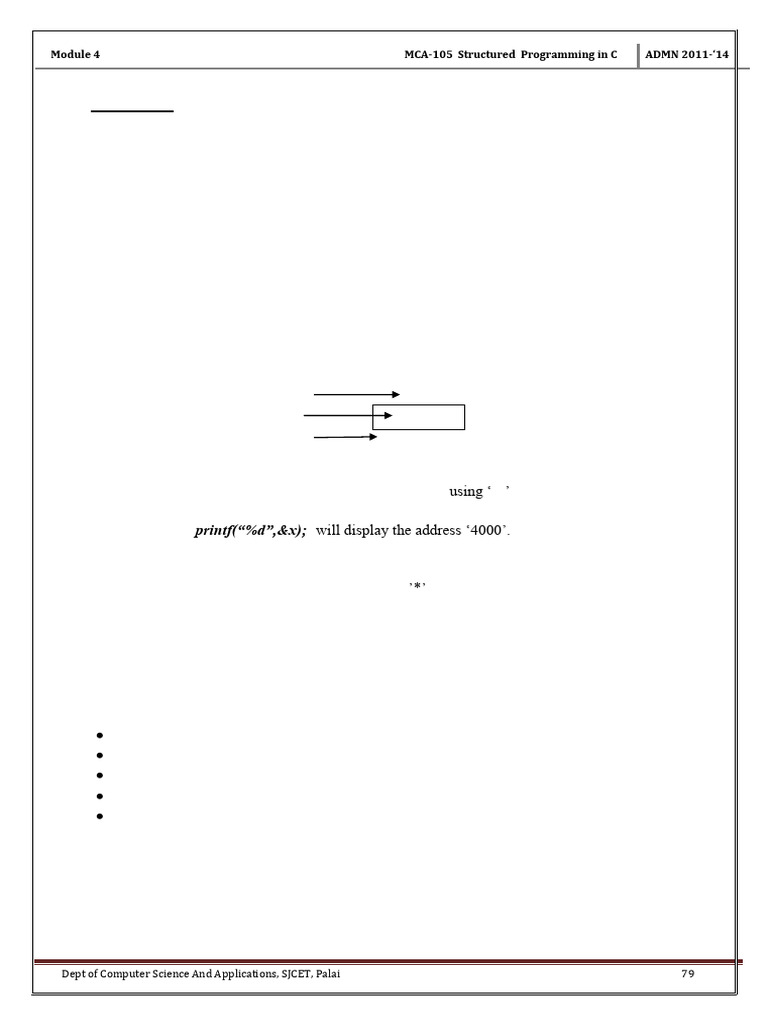 Understanding Pointers in C Programming | PDF | Pointer (Computer ...