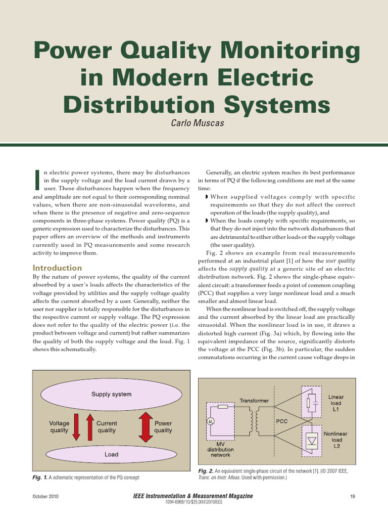 Power Quality Monitoring Methods | PDF | Inductor | Electromagnetism