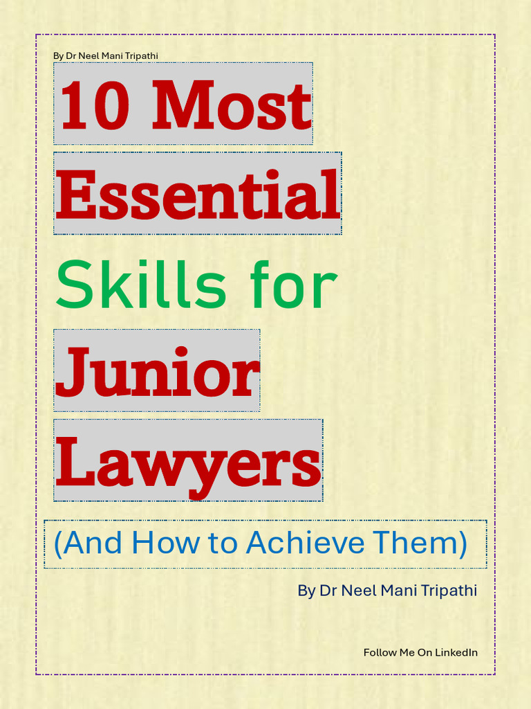 Essential Skills for Junior Lawyers | PDF