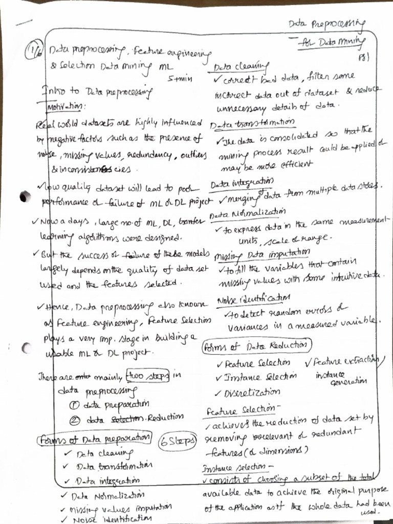 Data Preprocessing | PDF