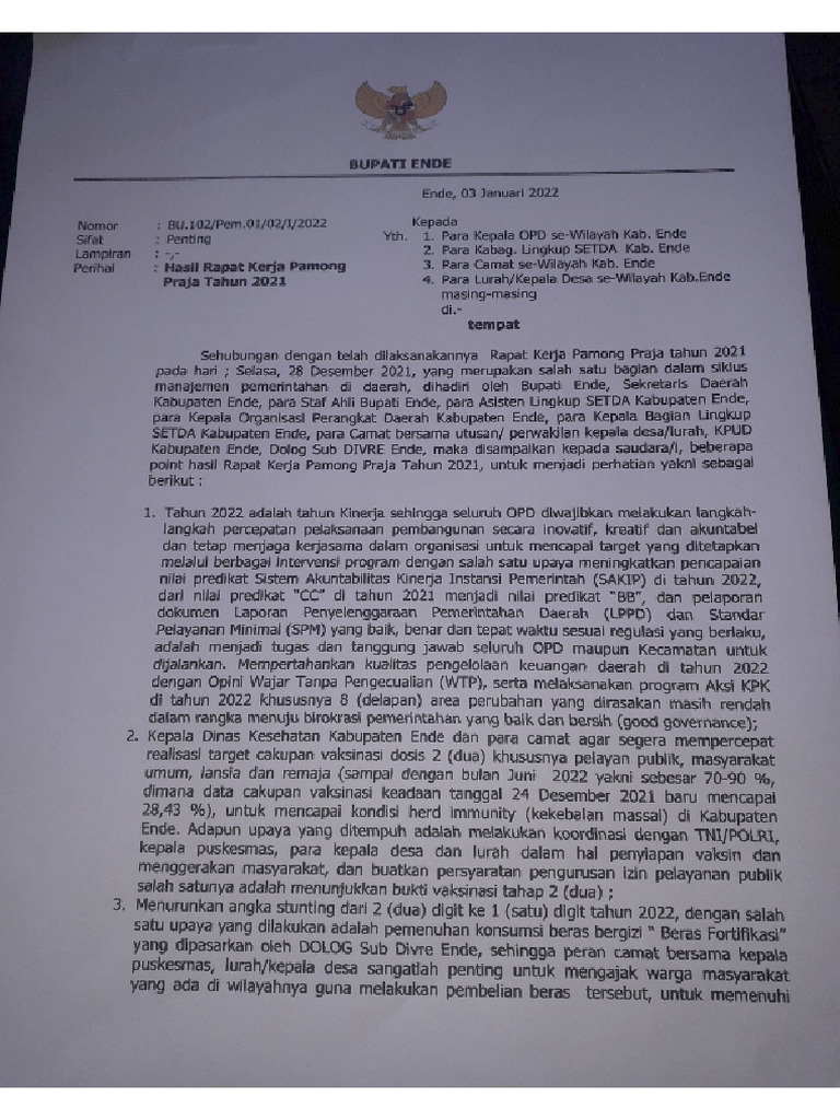 Surat Raker | PDF