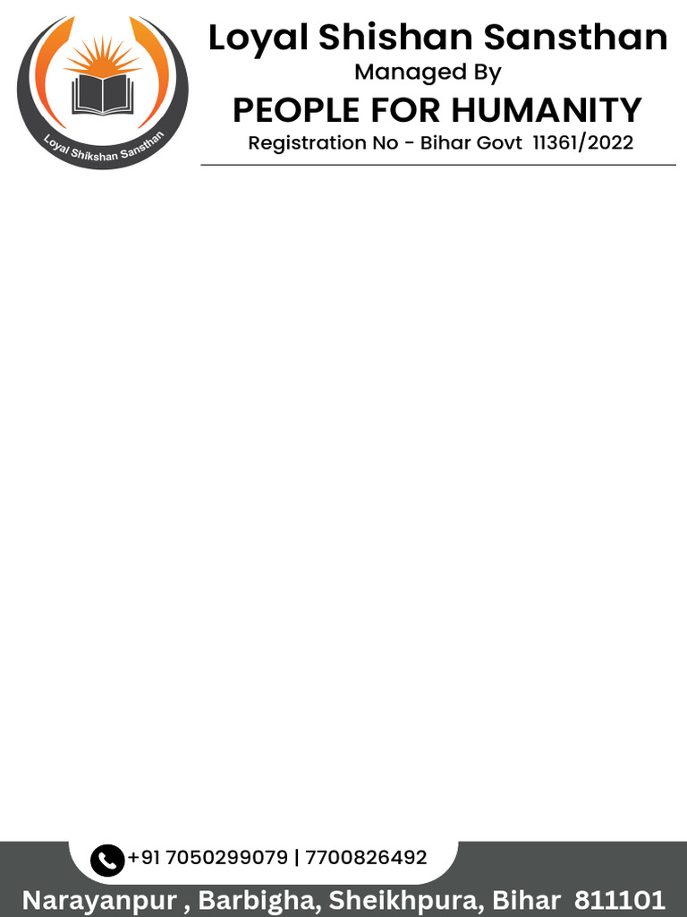Loyal Shishan Sansthan | PDF