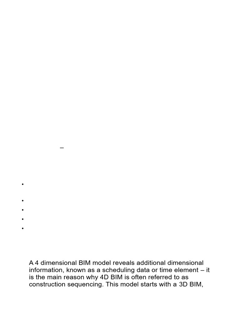 Benefits of 2D to 6D BIM Dimensions | PDF | Building Information ...