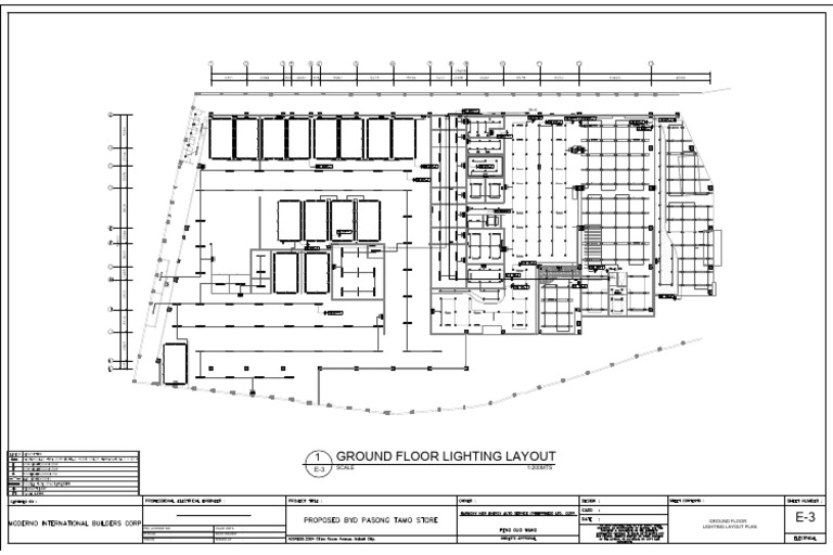 Ground Floor Lighting Layout Plan | PDF