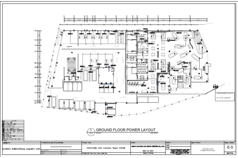 Ground Floor Power Layout Plan | PDF