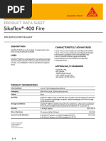 Sikaflex®-400 Fire: Product Data Sheet | PDF | Paint | Chemistry