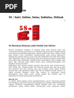 Materi 5S Seiri-Seiton-Seiso-Seiketsu-Shitsuke | PDF