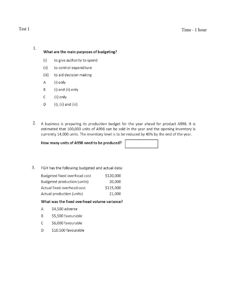 Test 1 MA | PDF