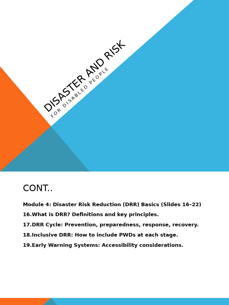 Disaster and Risk Management in A Climate Related Situations | PDF