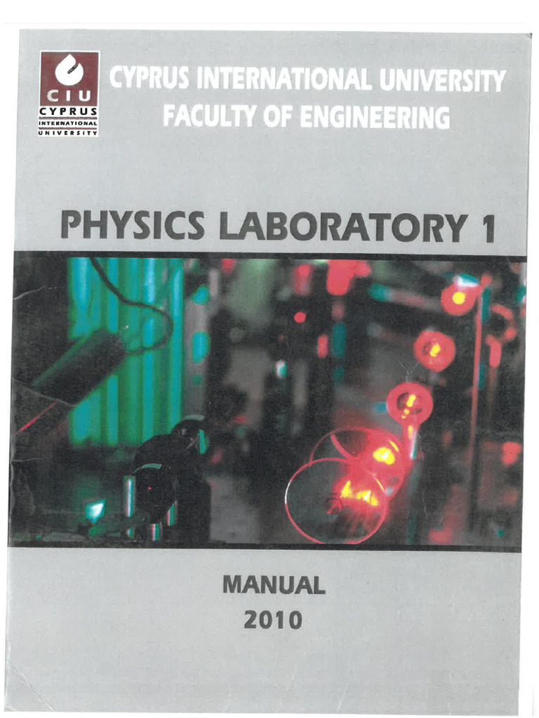 Physics Lab 1 2010 | PDF