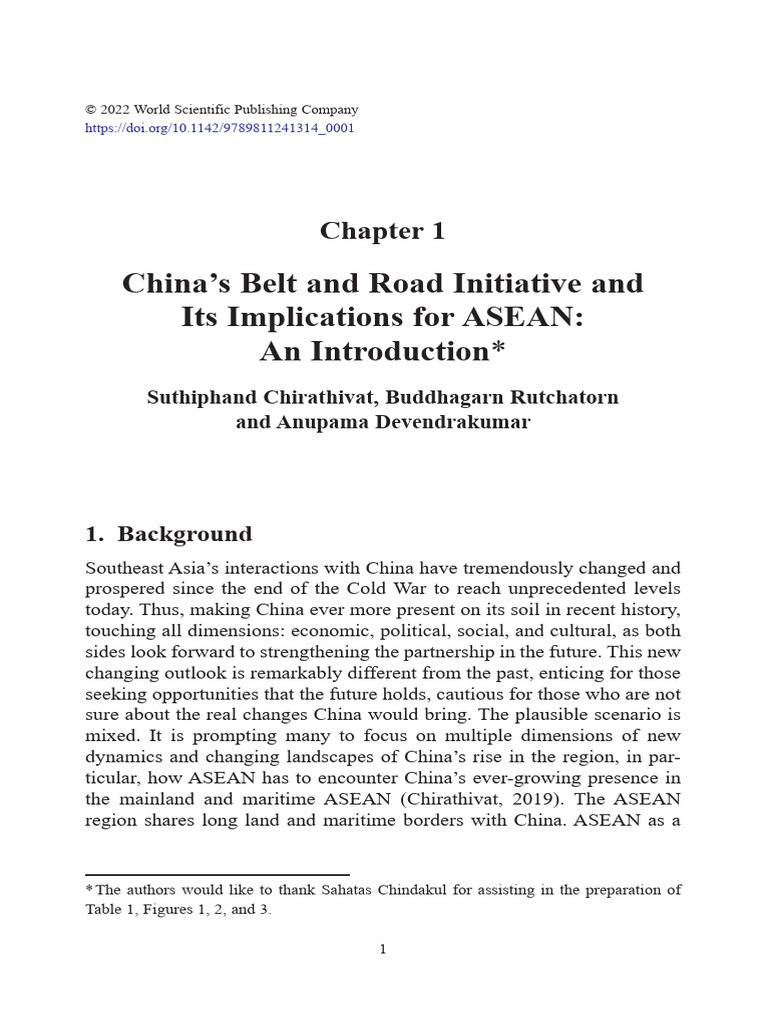 BRI's Impact on ASEAN Development | PDF | China | World Politics