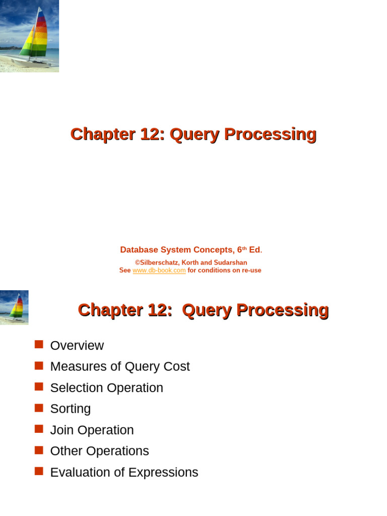 Query Processing in Database Systems | PDF | Database Index | Computer ...