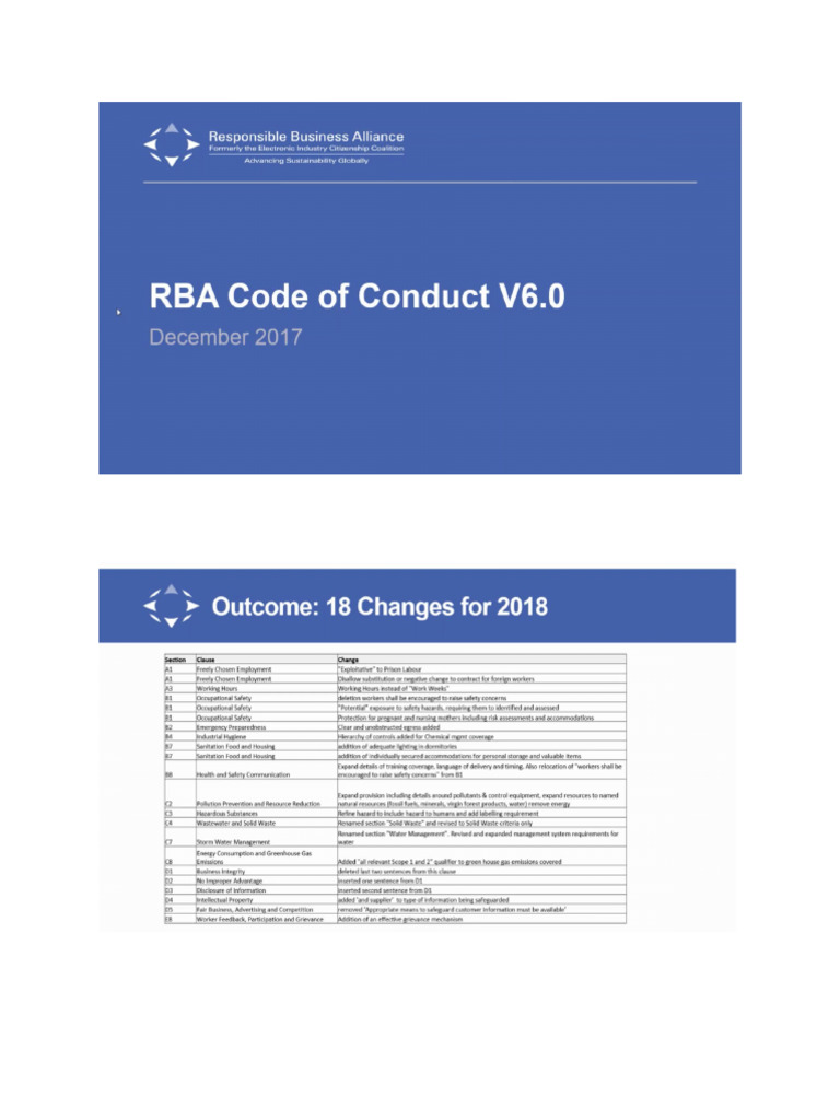 RBA Code Change 5.1 To 6.0 | PDF