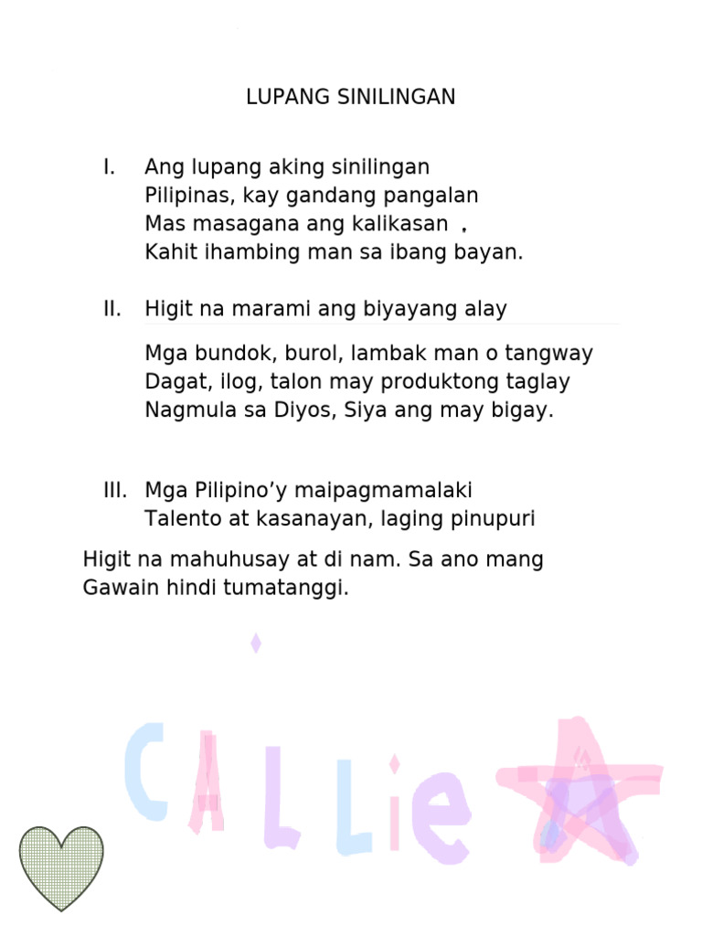 Lupang Sinilangan | PDF