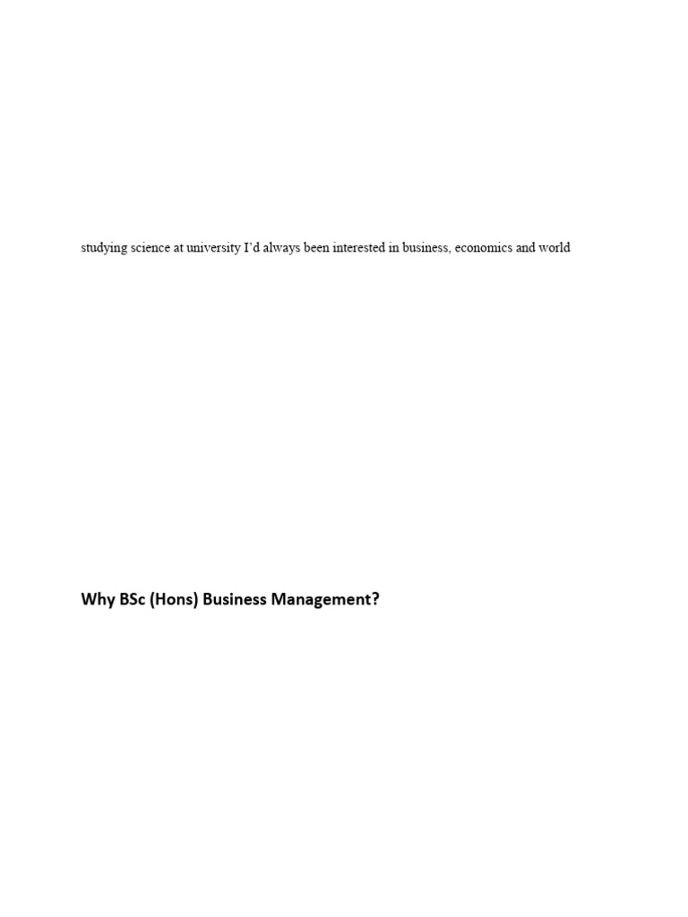Subashna K.C.'s BSc Business Management Application | PDF | Leadership ...