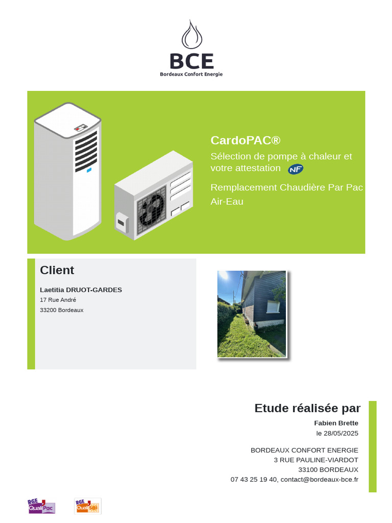 Remplacement Chaudière par PAC Air-Eau | PDF | Pompe à chaleur | Soupape