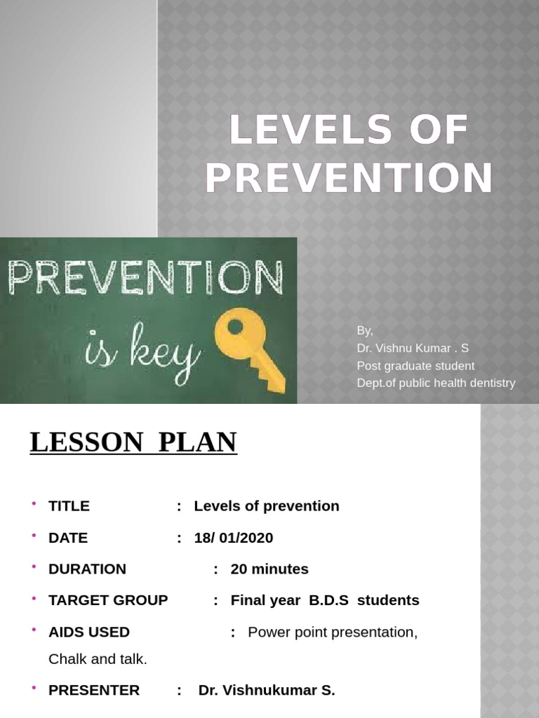 Pedagogy Levels of Prevention | PDF | Preventive Healthcare | Disability