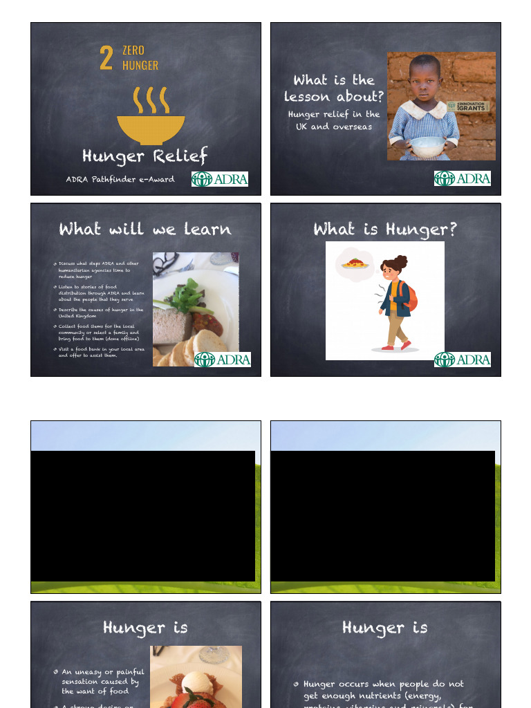 Hunger Relief Initiatives and Education | PDF | Hunger | Malnutrition