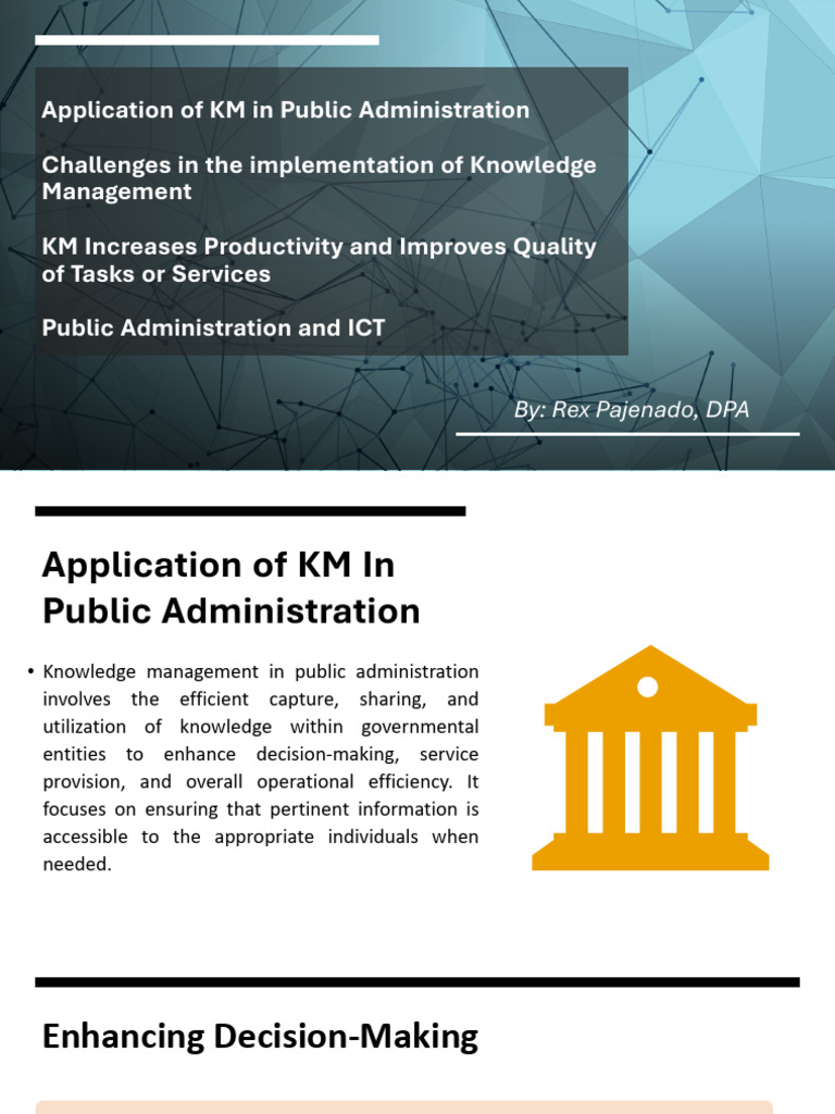 Knowledge Management in Public Admin | PDF | Information And ...