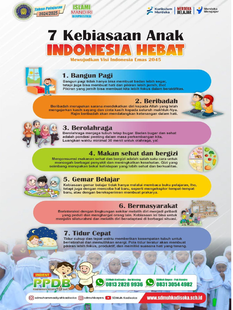 7 Kebiasaan Anak Indonesia Hebat | PDF