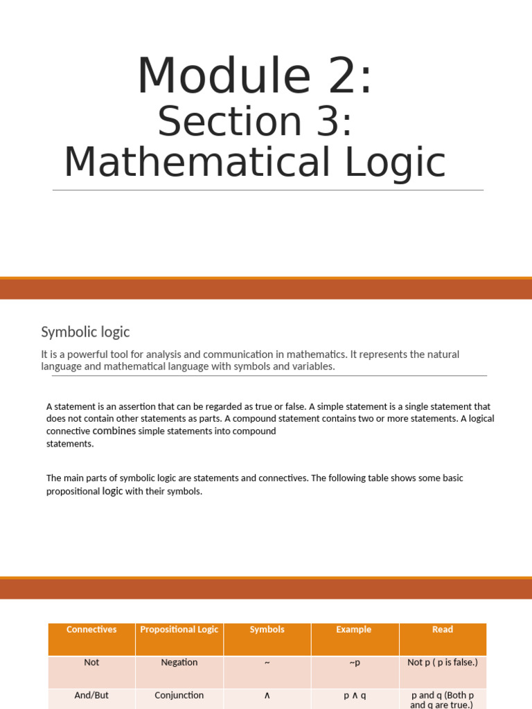 Understanding Mathematical Logic Concepts | PDF | If And Only If ...