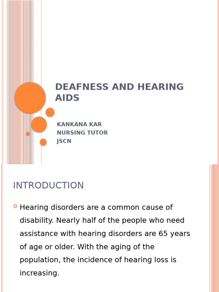 Understanding Deafness and Hearing Aids | PDF | Hearing Loss | Hearing