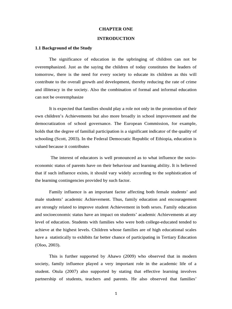 Impact of Parental Socio-Economic Status on Student Achievement | PDF ...