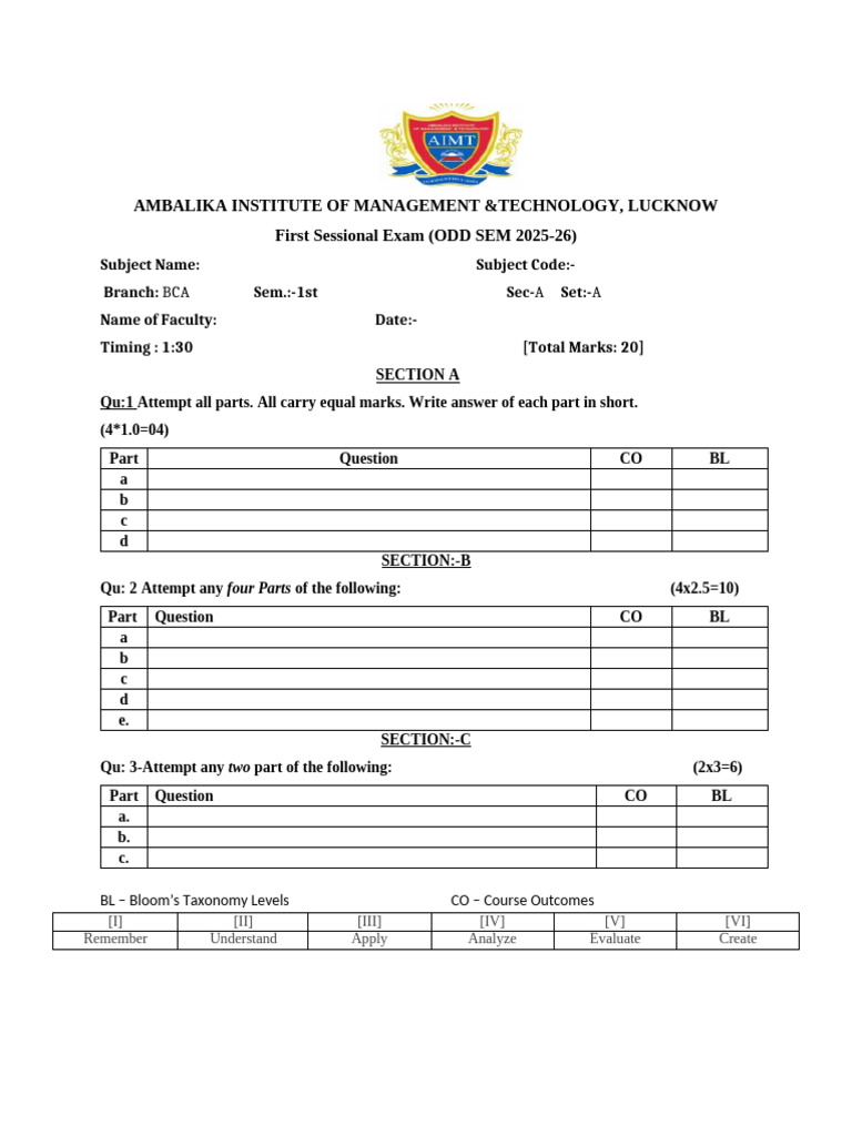 Format Bca (Aktu) | PDF