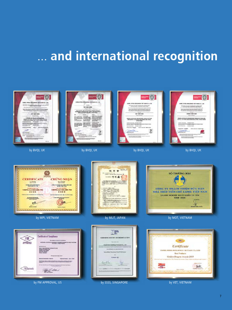 International Certifications Overview | PDF