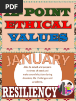 Monthly Ethical Values Overview | PDF