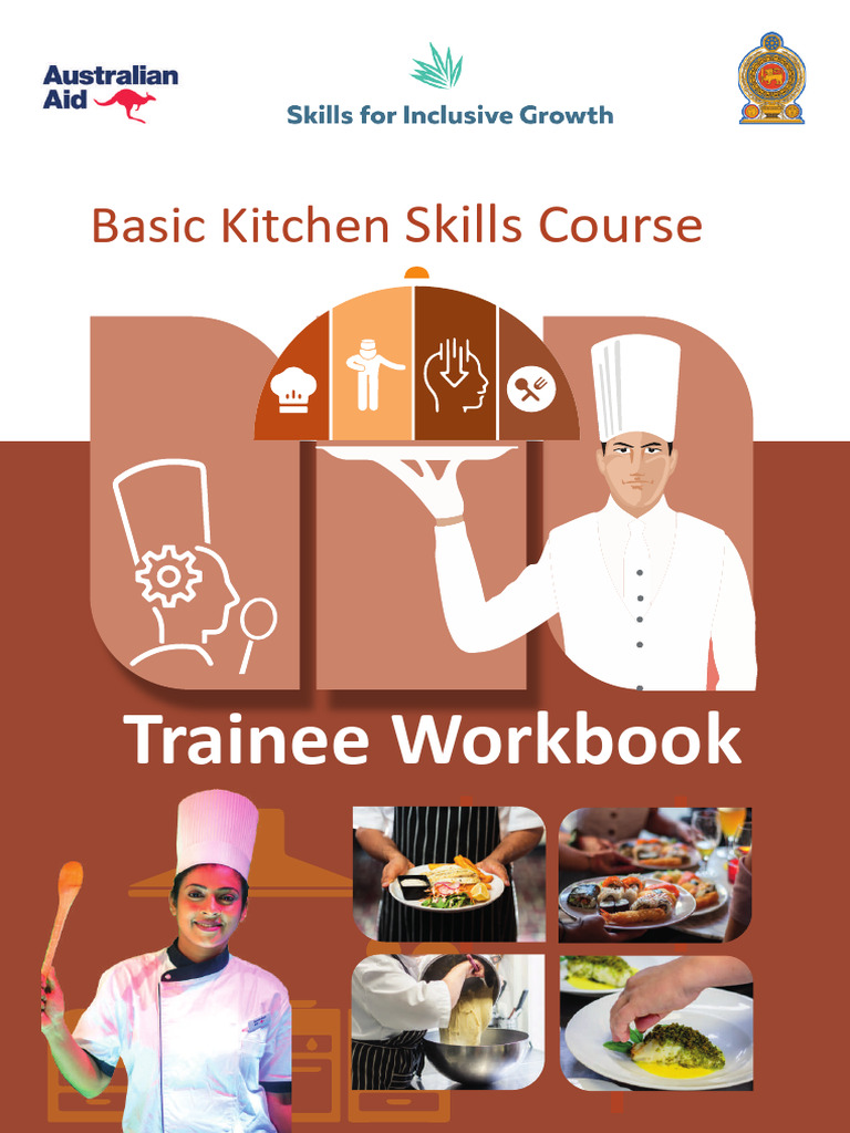 Basic Kitchen Skills Trainee Workbook | PDF | Hygiene | Chef