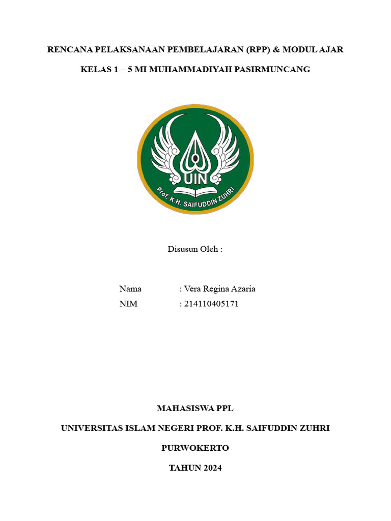 RPP dan Modul Ajar Kelas 1-5 MI Muhammadiyah | PDF