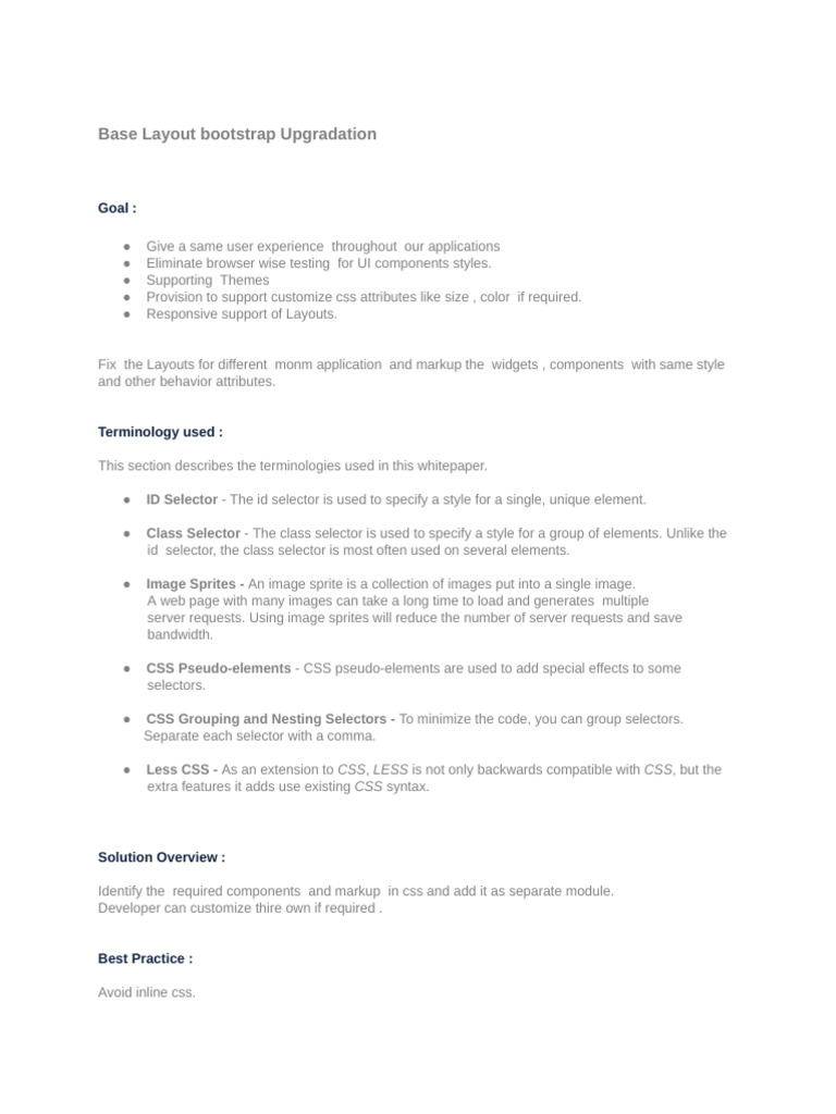 Bootstrap Layout Upgradation Guide | PDF | System Software | Software ...