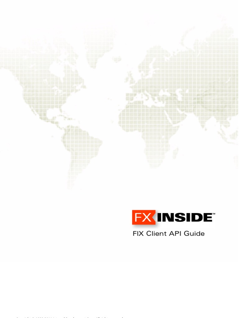 FX Inside FIX Client API 3.9.5v1 | PDF | Order (Exchange) | Application  Programming Interface