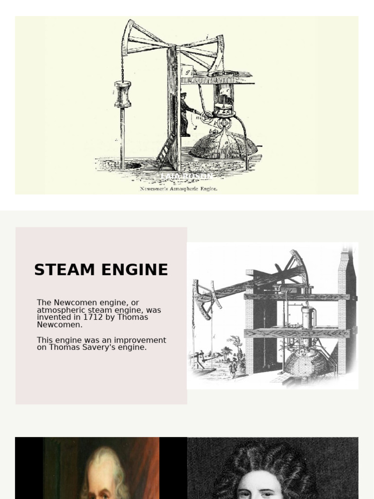 Thomas Newcomen's Steam Engine Explained | PDF