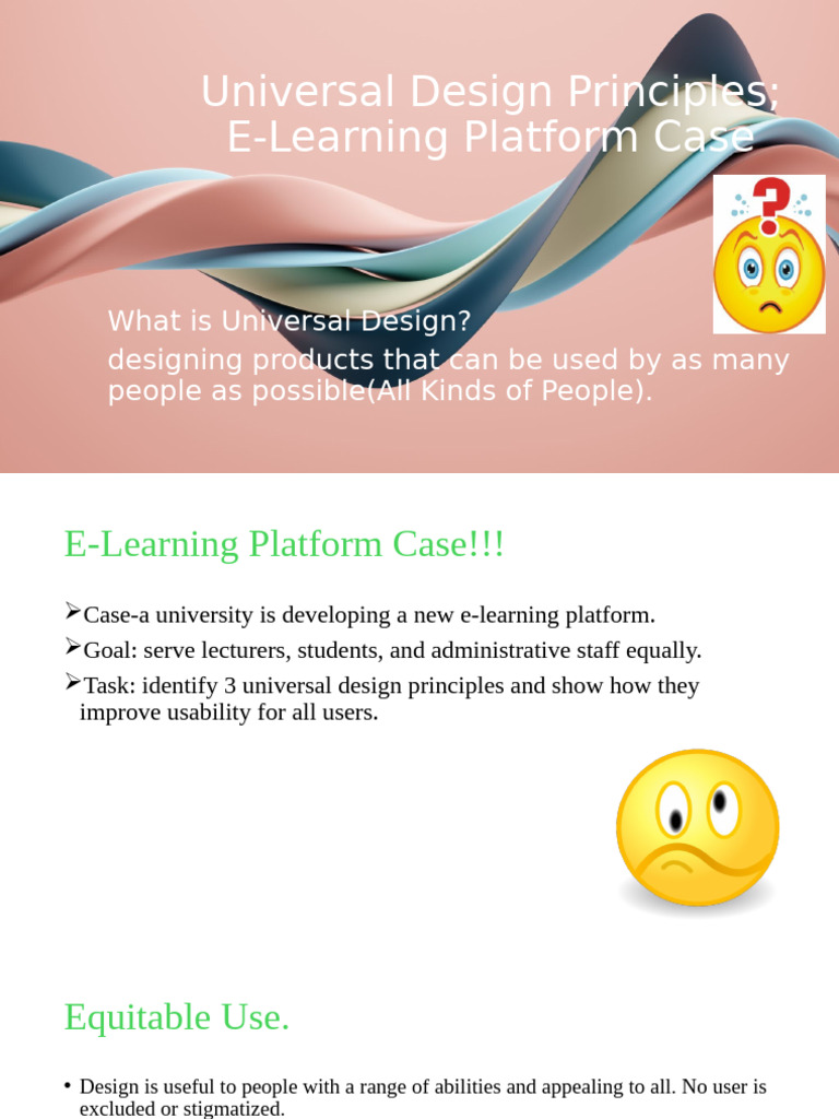 Universal Design Principles | PDF
