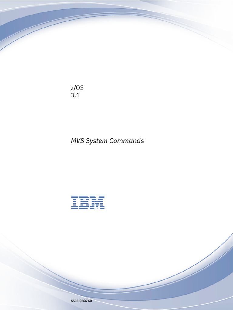 z/OS 3.1 MVS System Commands Guide | PDF | Command Line Interface ...