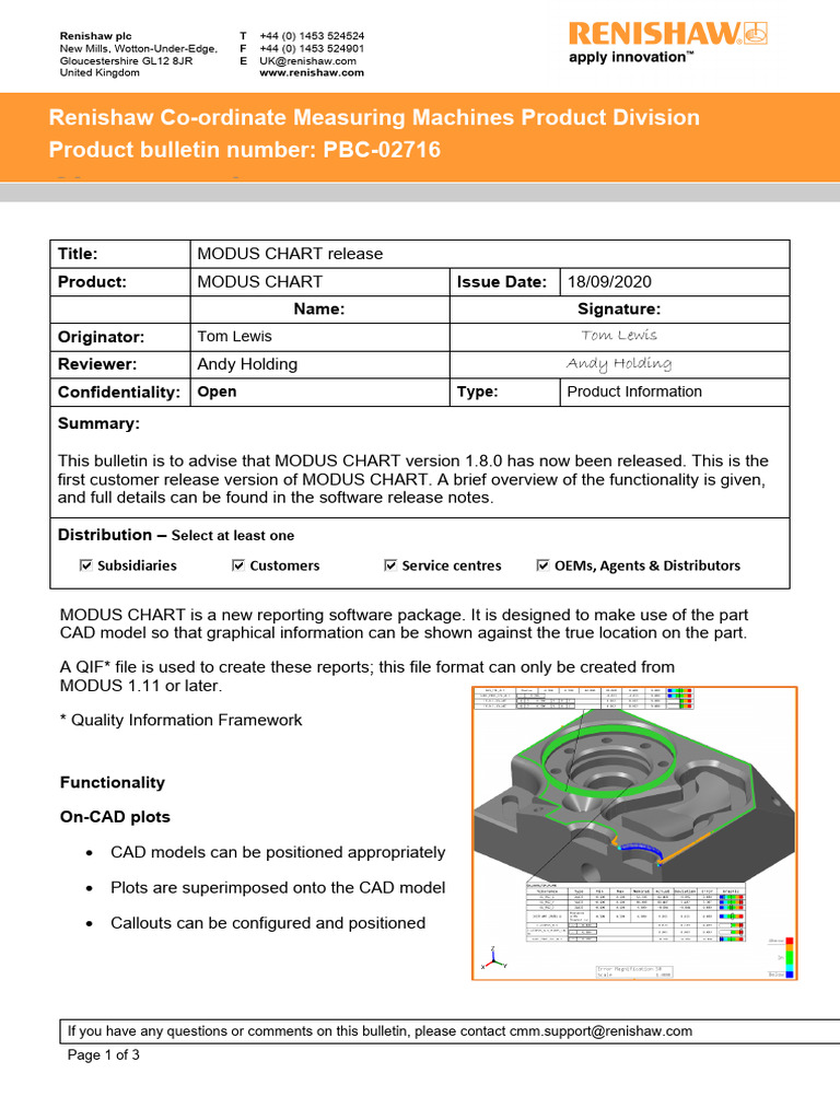 MODUS CHART Software Release Overview | PDF | Computer Science ...